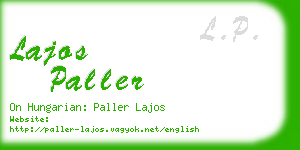 lajos paller business card